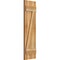 Ekena Millwork Joined Board-n-Batten Shutters w/Z-Bar, Rough Sawn Western Red Cedar, 10 3/4W x 38H, PR RBJ06Z11X038RWR - alternate 5